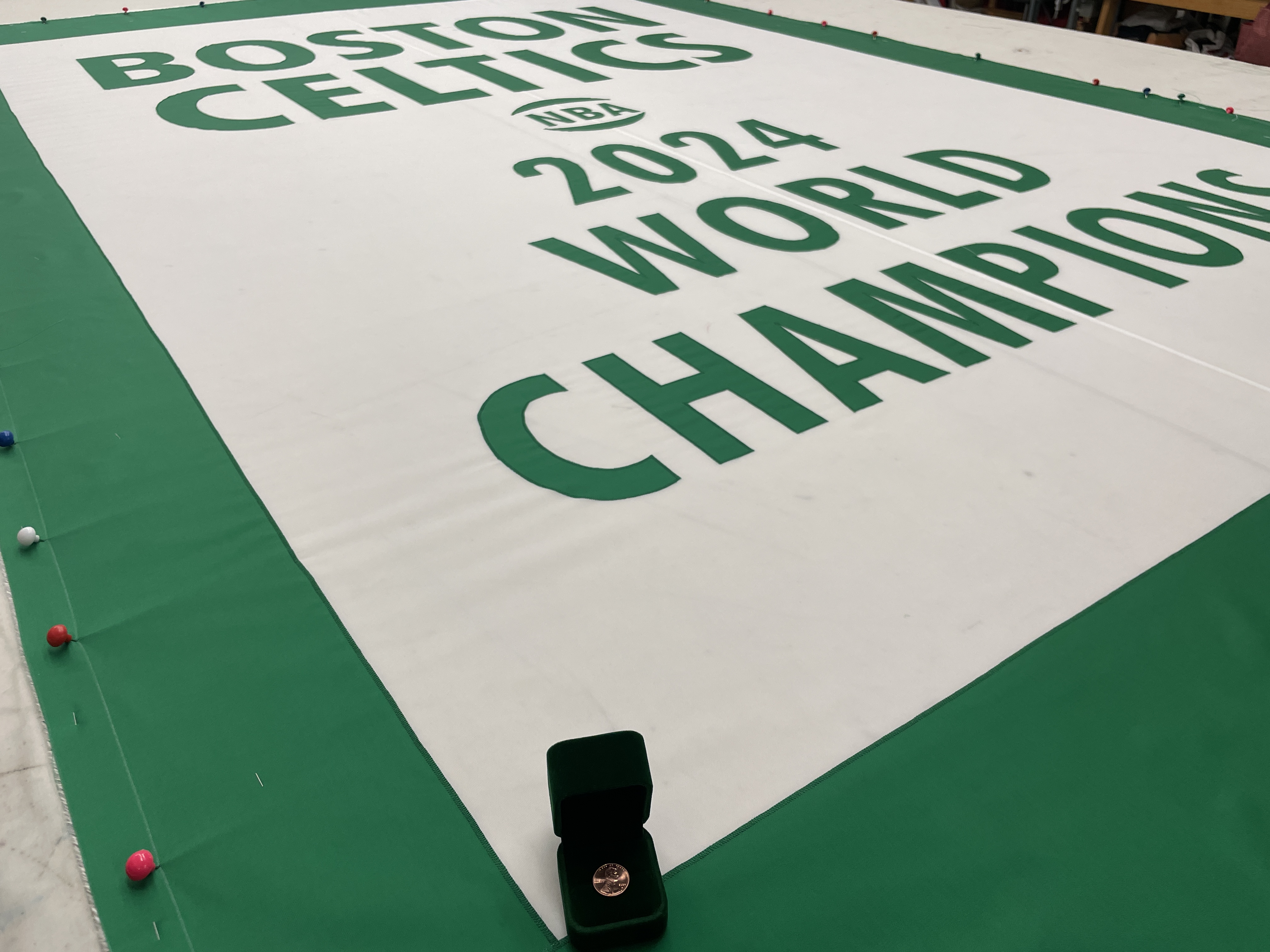 Lucky Penny on the Championship Banner