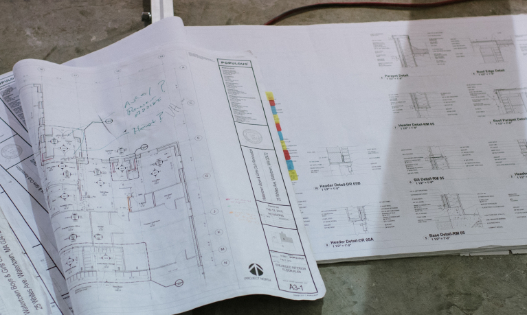 Commercial plan drawings.