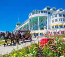 Horse carriage at Mackinac Island