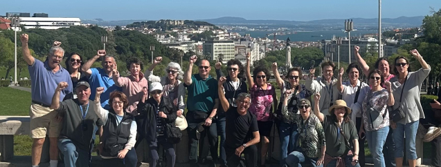 Group picture of Club 50 members in Portugal.