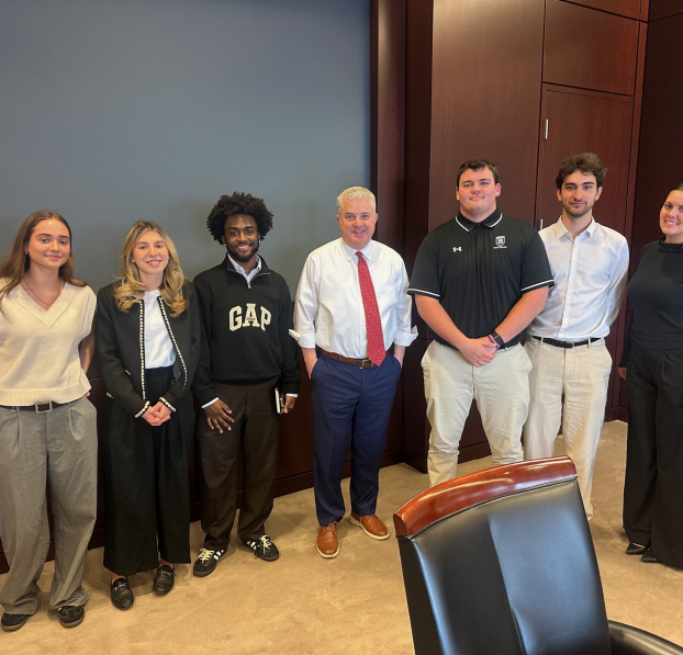 Students from Bentley University visited Watertown Savings Bank.
