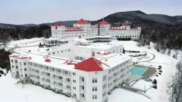 Mount Washington Hotel in the winter